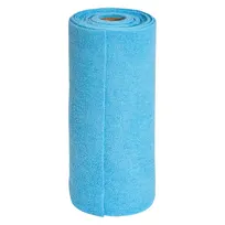 product of Winco BTM-12B Rolled Microfiber Towel, 12" x 12" Blue, Disposable, 50 Sheets per Roll, Solid Color, Absorbent Microfiber