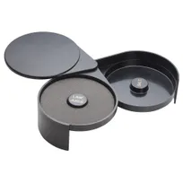 product of Winco GR-2 Glass Rimmer, 2-Tier, with Sponge, Plastic, Black