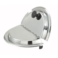 product of Winco INSH-11 Hinged Inset Cover for 11 qt, Heavy Weight Stainless Steel
