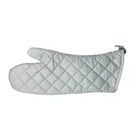 product of Winco OMS-17 Silver 17" Silicone Coated Oven Mitt with Cotton Interior (up to 200°F / 93°C)