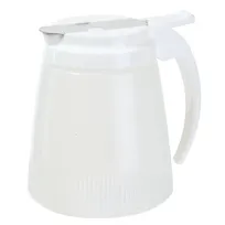 product of Winco PSUD-32 32 oz. Plastic Syrup Dispenser with Stainless Steel Slide Cover