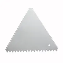 product of Winco SDC-6 Steel Triangle Decorating Comb, 1.0mm Thick, Fine-Medium-Coarse, NSF Certified, 6/Pack