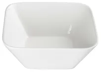 product of Winco WDP008-104 1.5 Qt (48 oz) Square Porcelain Bowl, 7-5/8" White Laurels Finish - 12/Case