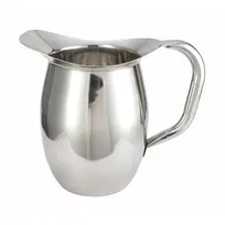 product of Winco WPB-2 64 oz. Deluxe Bell Pitcher, Heavy Weight Stainless Steel / Mirror Finish