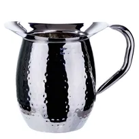 product of Winco WPB-3H 96 oz. Hammered Stainless Steel Bell Pitcher, Heavy Weight / Mirror Finish