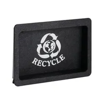 product of Dispense-Rite FMRD-1BT Trash Door, 7-1/2"H x 10-5/8"W x 2-1/4"D, Black Polystyrene, Faceplate