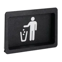 product of Dispense-Rite FMTD-1BT Built-In Trash Door, 7-1/2"H x 10-5/8"W x 2-1/4"D, Black Polystyrene
