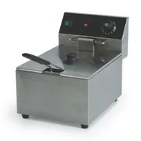 product of Global Solutions by Nemco GS1610 Countertop Electric Deep Fryer, Full Pot, 10 Ibs, 120V, Stainless Steel, 1800W