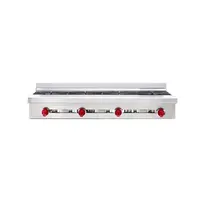 product of American Range ARSHP-48-4 36" Countertop Gas Hotplates w/ (4) Burners, 18" Depth, 128.000 BTU