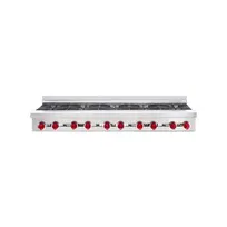 product of American Range ARSHP-60-10 48" Countertop Gas Hotplates w/ (10) Burners, 30" Depth, 320.000 BTU