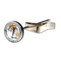 product of Taylor Precision 5997E Cappuccino Thermometer, Frothing, 120°-180°F, 5" Stem, Adjustable Clip