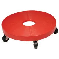 product of Micro Matic KD300 Red ABS Plastic Keg Dolly, 16-1/4" Diameter, 4"H, 250 lbs.