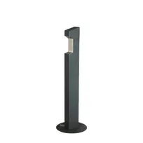 product of Emuamericas UV4 Hand Sanitizer Dispenser - Foot Pump Operated, 5L Steel Frame, Grey Finish