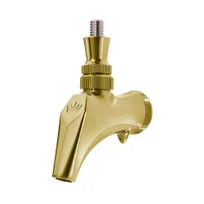 product of Krowne BC-850F Royal Series Beer Faucet, Brass PVD Gold, Forward Sealing, 2" Spout for Draft