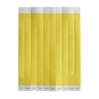 product of Winco WB-100Y-S - Wristband, 3/4"W x 9.5"L Tyvek, Yellow Solid, Numbered, Bar Maid - 500/Pack