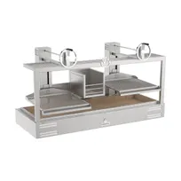product of Mibrasa GMB 200 FIRE 82" Countertop Charcoal Parrilla Grill w/ (2) Adjustable Grills, Fire Basket