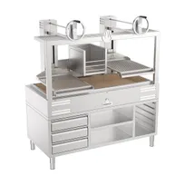 product of Mibrasa GMBMC160 FIRE 64" Charcoal Parrilla Grill w/ (2) Adjustable Grills, Stand Base, Fire Basket