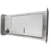 product of IMC Teddy ITSD-2 Towel & Soap Dispenser, 17"W x 6"D x 10"H, 350 Towels, 40oz Soap, Stainless Steel