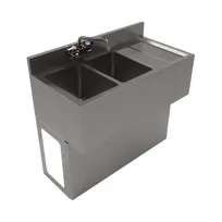 product of BK Resources UBB-18-236RS Underbar Sink Units, 2 Compartment with Right Drainboard