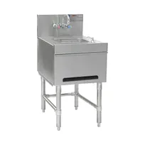 product of Eagle Group HSD18-24 18" Free Standing Underbar Hand Sink Unit with Soap & Towel Dispenser