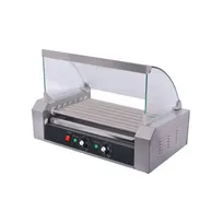 product of CACChina HDRS-07 Hot Dog Grill, (7) Rollers, (18) Hot Dog Capacity, Sneeze Guard