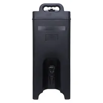 product of CAC China ICBV-5K Dispenser, 5-Gal Black Plastic, 16.75" L x 10.25" W x 2.5" H, Faucet - Set