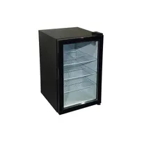 product of CAC China RFCS-27B Case, 18\" , 2.4 cu ft, Black, Glass Door Lock, Shelves, LED, R600a, 80W 110V
