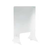 product of CAC China SHLD-2432 Self-Standing Shield, 24"W x 32"H Clear Acrylic with Cut-Out Window, BPA Free, Set