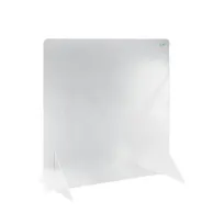 product of CAC China SHLD-3632N Self-Standing Shield, 36"W x 32"H Clear Acrylic, BPA Free, No Window, Sold as Set