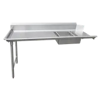 product of IMC Teddy SSDT-36-16 36" Soiled Dishtable w/ Sink, 8" Splash - 16 Gauge S.Steel Top / Right-to-Left