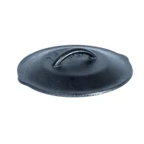 product of Lodge L3SC3 Cast Iron Domed Pot Lid, 6-3/8" Dia, Self-Basting, Seasoned Oil, Hand Wash, USA