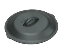 product of Lodge L6SC3 9" Domed Cast Iron Pot Lid, Self-Basting, 8-10" Dia., Seasoned Oil, Hand Wash Only, USA