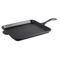 product of Lodge L9SGR Griddle - 11" Square, Seasoned Cast Iron, PFOA/PTFE Free, Stove Top/Grill/Oven/Campfire Safe