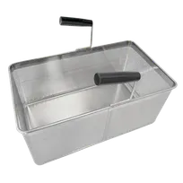 product of Omcan USA 49149 (49149) Pasta Cooker Basket, Rectangular, with Two Handles