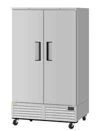 product of RefrigerationX XBF47-2-N 51-3/4" 2-Solid Door Reach-In Freezer, Bottom Mount, 42.27 cu. ft., Stainless Steel Front, Aluminum Sides