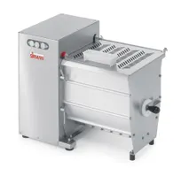 product of SIRMAN 408033208F Commercial Meat Mixer, 50lb Capacity, Electric, Stainless Steel, 1/2HP 370W 110V, Paddle Kneader, Side Opening, Safety Interlock