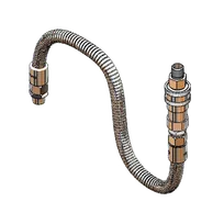product of T&S Brass B-1433-03 Flex Hose Assembly, 20"L Stainless Steel Hose