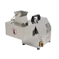 product of American Eagle AE-MC12N-3/8-K Electric Meat Cutter Kit, 3/8" Strip, 1 HP 115V 8A, Stainless Steel Blades, Rubber Feet