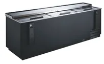 product of Drago America DRBC95 Bottle Cooler - 38 Cu Ft, 95.2"W x 34.2"H, Black Steel, 1/2 HP Side, 115V R290