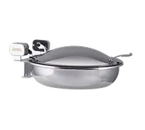 product of Spring USA 2372-6/36 Induction Buffet Server, 15.35" Dia, Hinged Cover, 18/10 Steel, 1-1/4- to 4-Qt