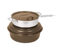 product of Spring USA 2385-567/6 Soup Tureen, 6 Qt, 13-3/4"x9-1/4" H, Bronze/Chrome, Cover & Handles