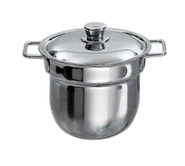 product of Spring USA 375-60/6 Soup Tureen - 6-7 Qt, 10" Dia x 7-1/2" H, Stainless Steel with Handles, No Lid