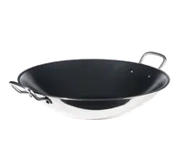 product of Spring USA 8214-60/35 Vulcano Induction Wok, 5-1⁄4 Qt, 13.75" Dia, Stainless, Handle, Induction Ready