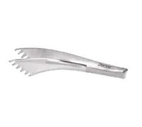 product of Spring USA 9385*3 Spaghetti Tongs, 10.5" Stainless Steel, 1-Piece Design, Set of 3 - 3/Set