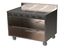 product of Spring USA BOH-1800C-6 Boh Induction Flameless Cooking Cart, Electric, 48"