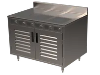 product of Spring USA BOH-2600D-6 Boh Induction Flameless Cooking Cart, Electric, 48"