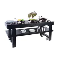 product of Spring USA CONTEMPORARY TABLE - 88" x 27" Cart, 4 Induction Warmers, 110-120V 650W, NEMA-5-15P, FCC Certified