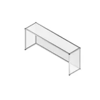 product of Spring USA TSSG3630 Sneeze Guard, 36"W X 18"D X 30"H, Fully Enclosed