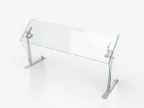 product of Spring USA VG3-P-SP-54 Versa-Gard Freestyle Glass Food Shield, 54" X 28"