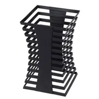 product of Spring USA XC1122-8 Towers Display, Rectangular 13-3/4"H x 8-1/2"W, Titanium-Coated 18/8 Steel Stand